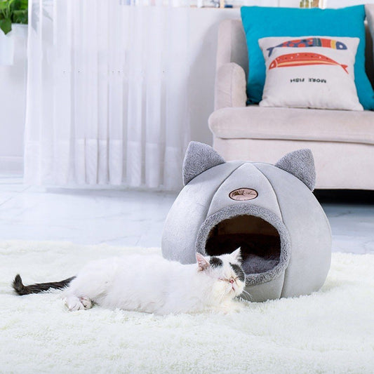 ComfyHouse™ - Niche pour chat ultra confortable - LE-CHAT-RAMSÈS